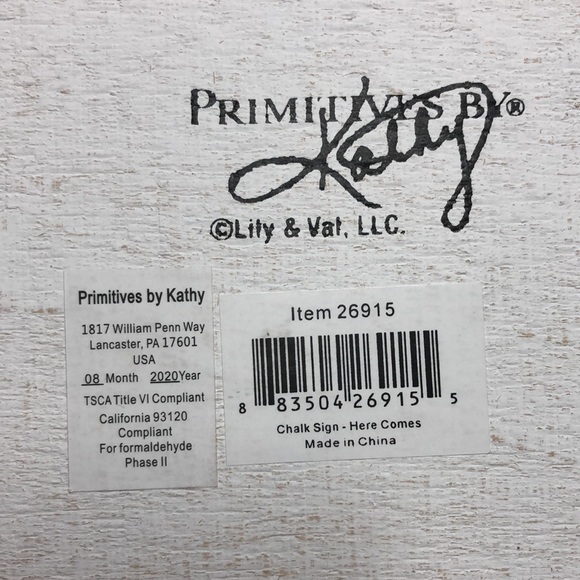 Primitives by Kathy Here Comes the Bride sign - Picture 5 of 7